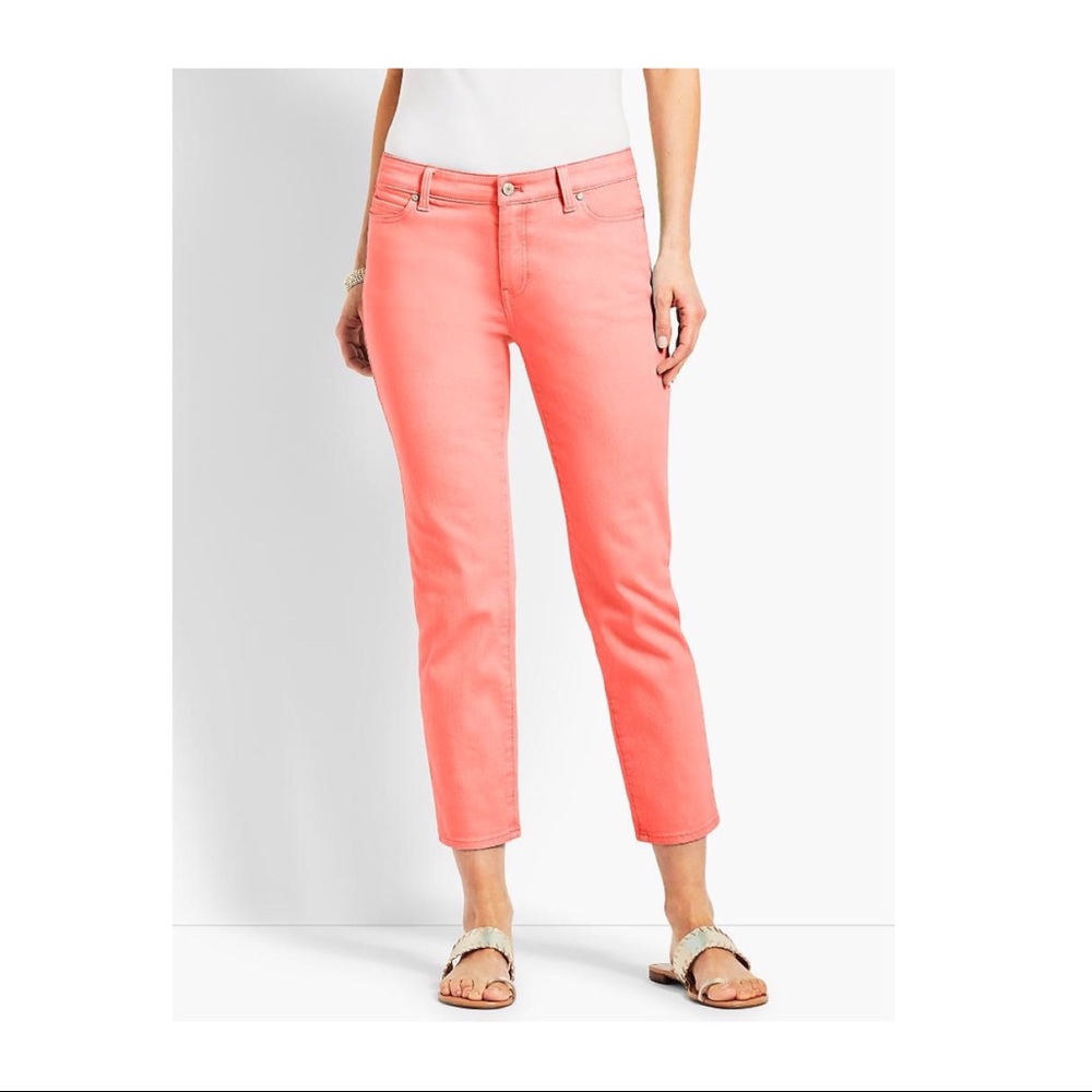 Talbots Straight Crop Curvy Jeans size 8 Pet